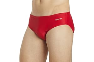 Sporti Men's Swim Briefs - Printed Color & Solid Swimsuit Training Suit - Men's Athletic Swimwear Briefs for Lap Swimming