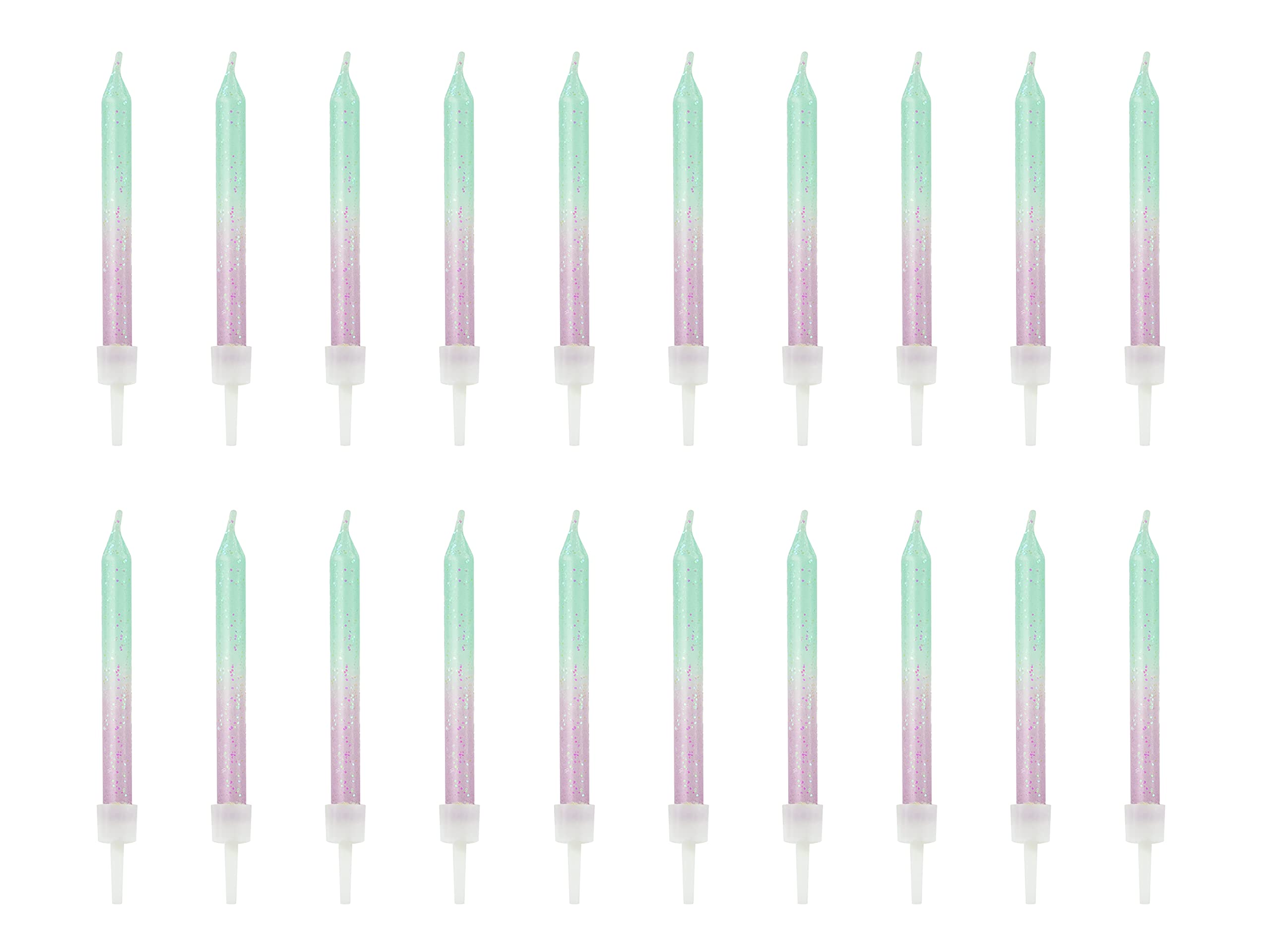 party-deco SCP-11 - 20 Mermaid Candles - 6 cm