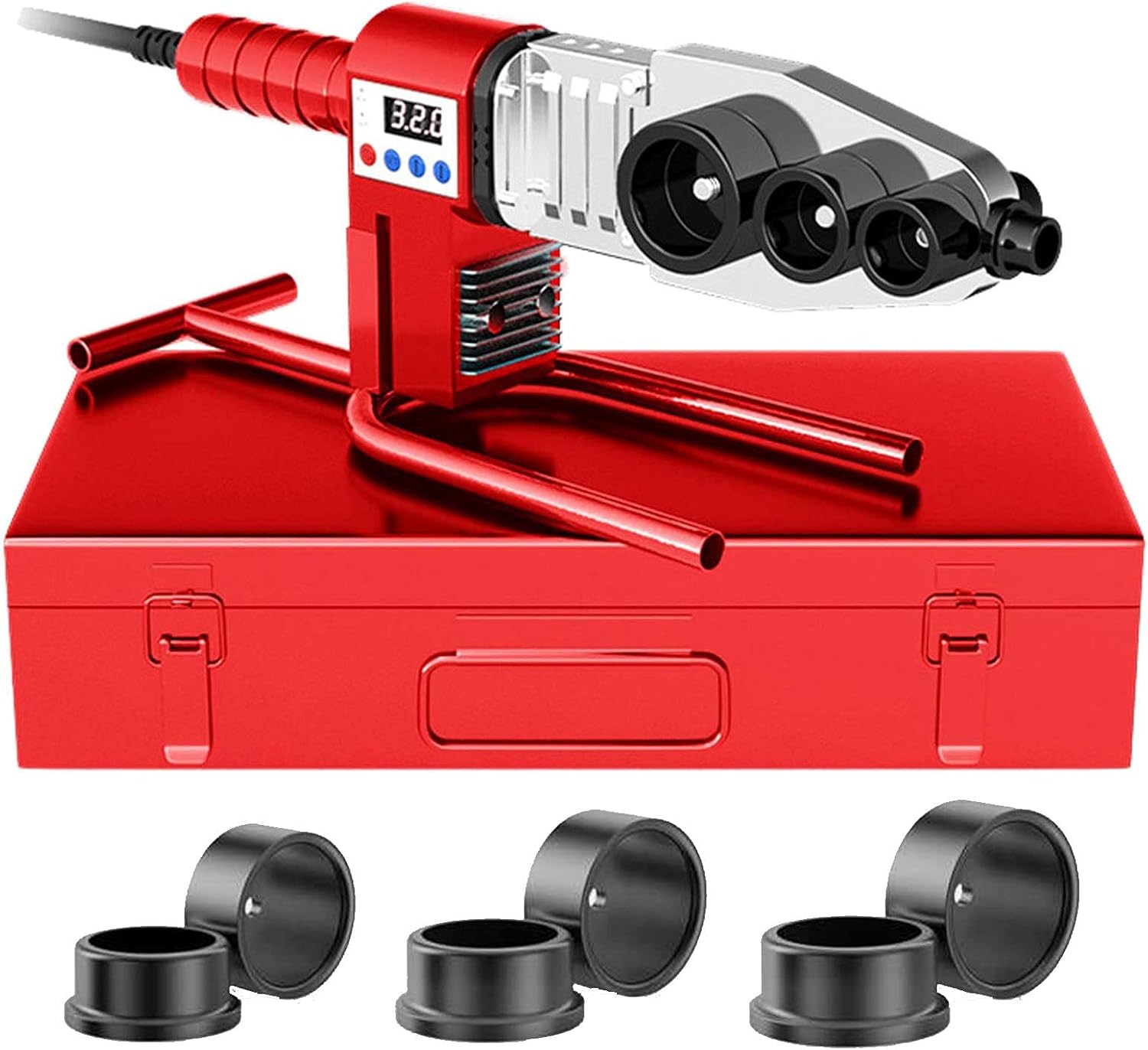 Water Pipe Welding Machine, Portable Handheld Water Pipe Hot Melt Machine with Digital Display