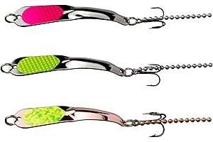 IRON DECOY Spoon Fishing Lures, 3 Pack Fishing Lures Kit, Casting, Trolling, Jigging, Ice, Lake, River, Stream, Freshwater, Trout, Bass, Walleye, Salmon, Crappie, Panfish