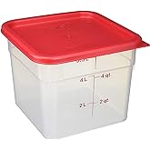 Cambro 6SFSPP190 Translucent Food Container With Lid, 6-Quart
