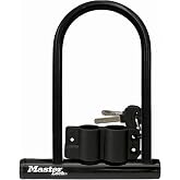 Master Lock U-Lock Keyed Bike Lock, 7-1/4-inch Anti-Theft Device, 8320D | Keyed Bike Lock For Bicycles and Outdoor Equipment Provides Anti-Theft Security, Hardened Steel Body Resists Cutting, Prying