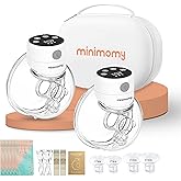 Wearable Hands-Free Electric Breast Pump – Double Portable Pump, 3 Modes 12 Levels, Quiet Rechargeable Breastfeeding Pump, LED Display, 24mm & Multiple Flange Sizes (2 Count)