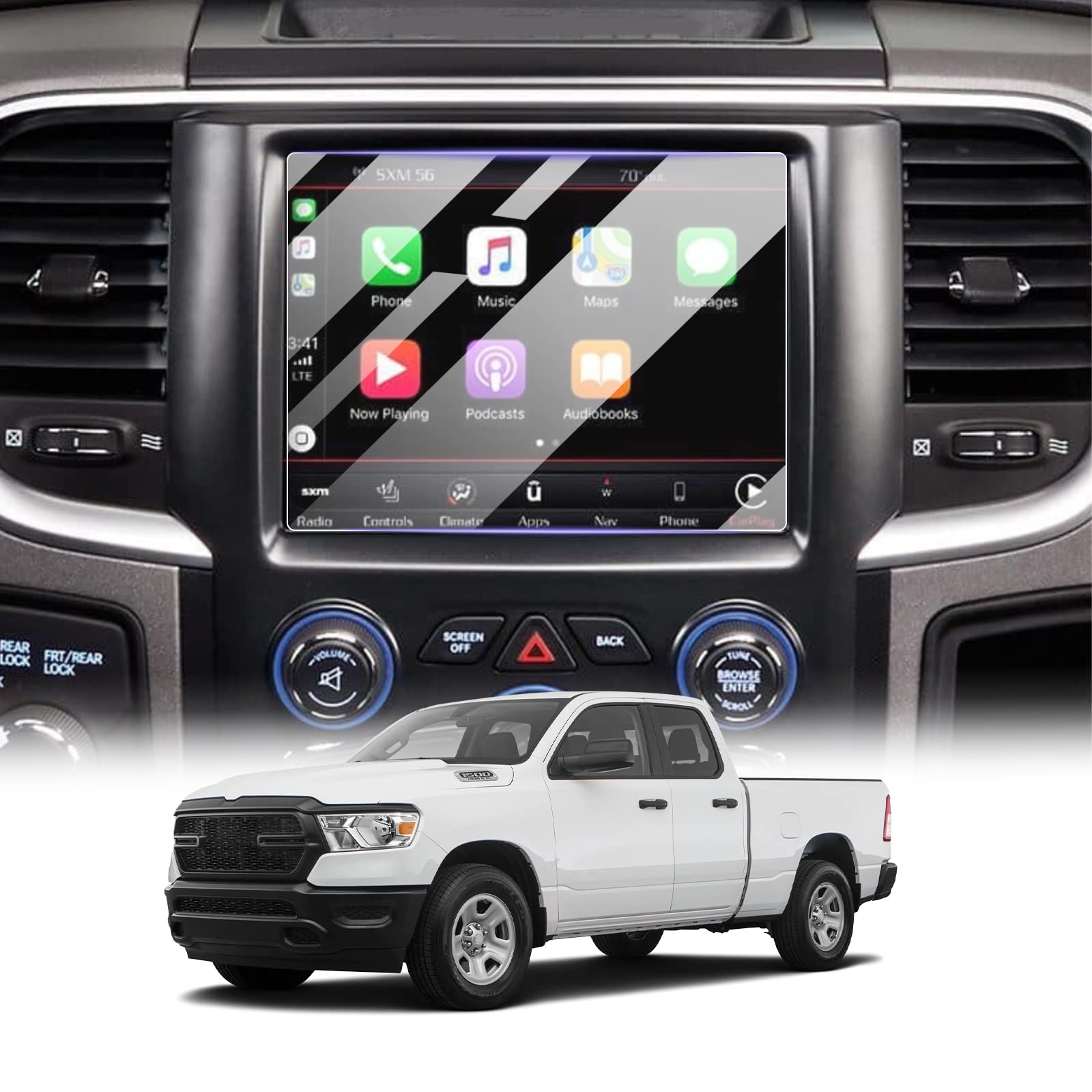 ZCLINKO for 2024 RAM 1500 Screen Protector 8.4