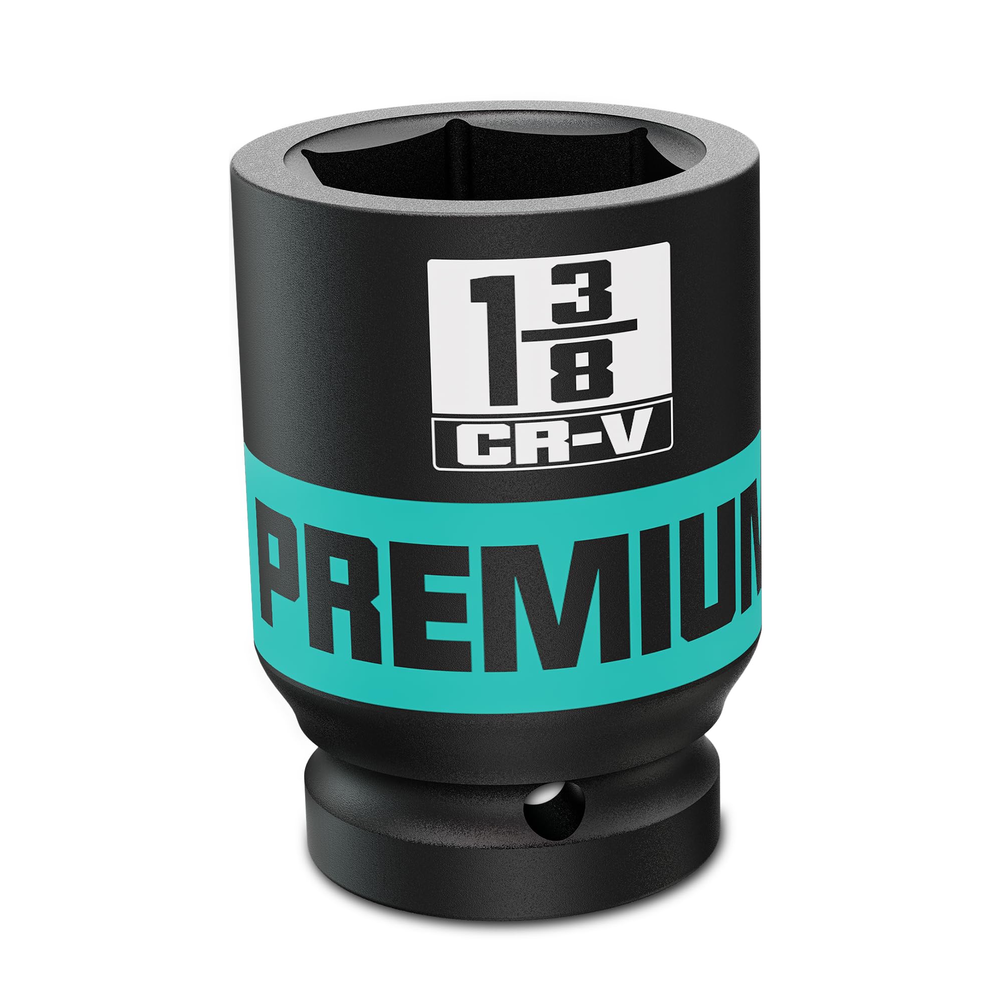Photo 1 of 1/2" Drive Impact Socket, 1-3/8 Deep Socket, SAE, 6 Point, CR-V, Perfect for Home, Mechanic and Repair Project