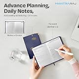 MantraRaj 2026 Week to View Diary PVC Cover Blue 11x7cm Pocket Planner view 5