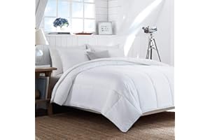 HOMBYS Lightweight Cooling Comforter Super King Size,100% Rayon Derived from Bamboo Shell Down Alternative Duvet Insert,White Soft Summer Comforter for Hot Sleepers,8 Corner Tabs