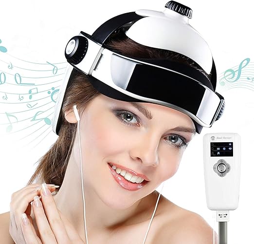 Elektrische kopfmassagegerät multifunktions massage helm intelligente