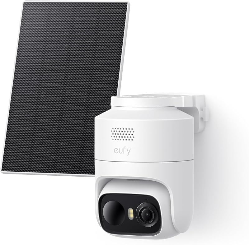 eufyCam C37, Überwachungskamera Außen, Farbnachtsicht, ohne Abo, Solar