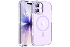 DOMAVER Magnetic Case for iPhone 17 6.3",[Compatible with Magsafe] Cute Crystal Clear Transparent Slim Military Grade Drop Pr