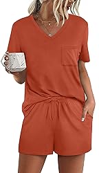RUBZOOF Women's Short Sleeve Pajama Sets with