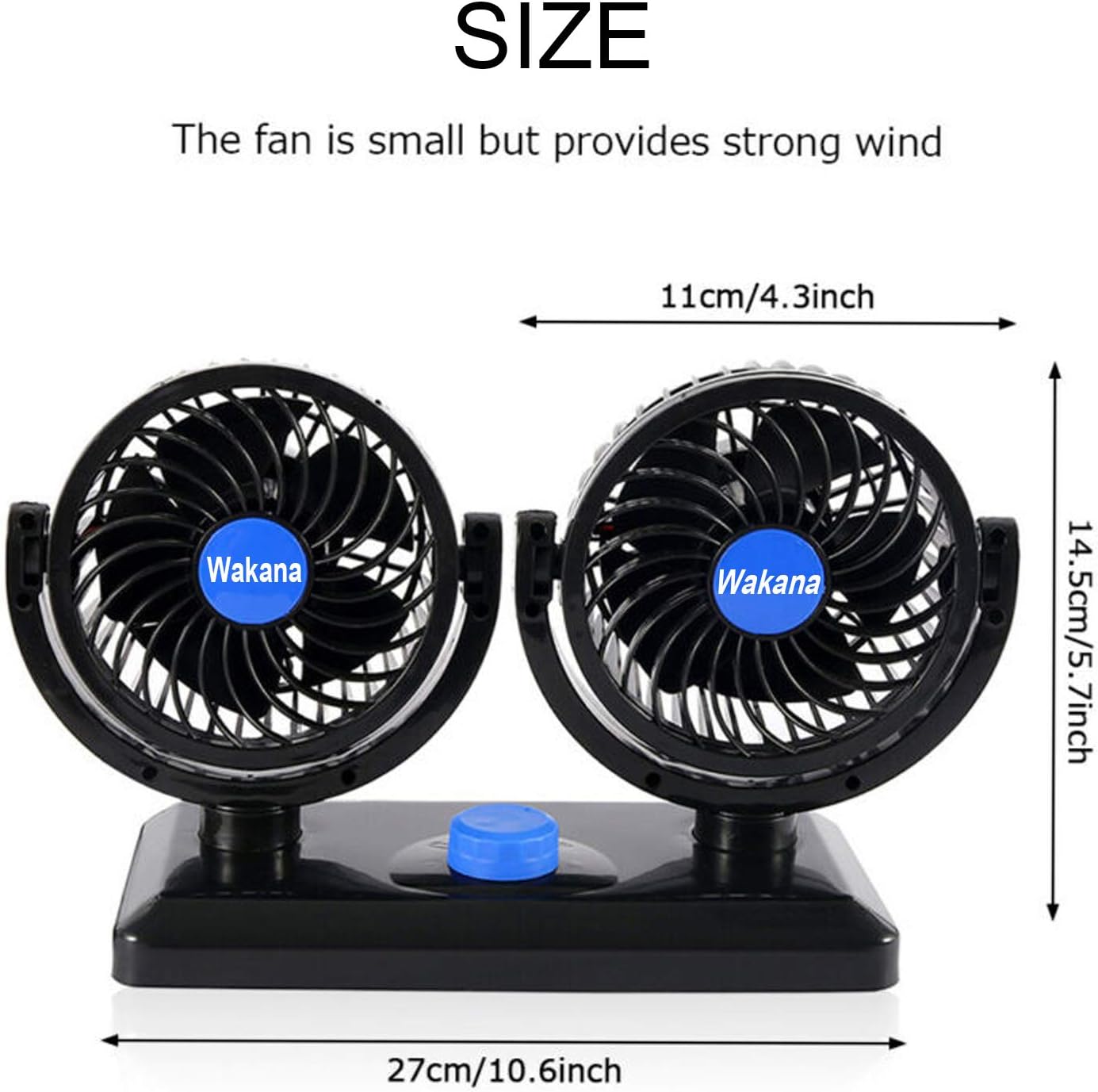 Vehicles Car Fan Electric Car Fans for Rear Seat Passenger Portable Car