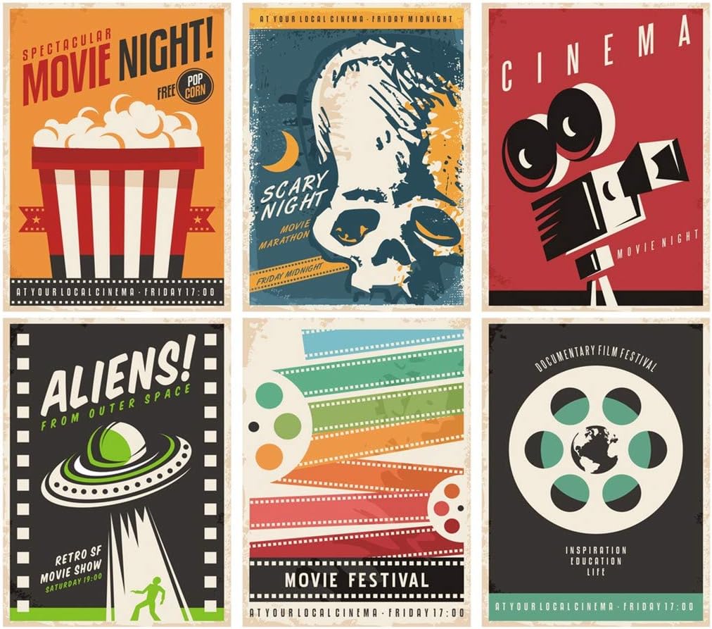 Amazon Com Diy 5d Diamond Painting Kit Retro Cinema Different Movie Vintage Hollywood Camera Theater Graphic 16 X Adult Children Full Drill Rhinestone Cross Stitch Art Crafts For Home Decoration