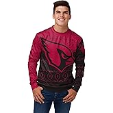 FOCO Men's NFL Printed Primary Logo Lightweight Holiday Sweater