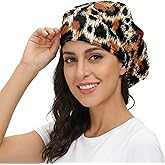 MUKJHOI Working Scrub Cap with Elastic Tie Back and Sweatband - Unisex Bouffant Hair Cover for Men, Women