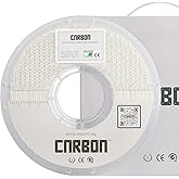 Certified Food Grade PLA+ 3D Printer Filament - CARBON by Comfy Materials - Lab Tested FDA Compliant Food Safe, 1.75mm, 1kg, Accuracy: +/- 0.02 (White)