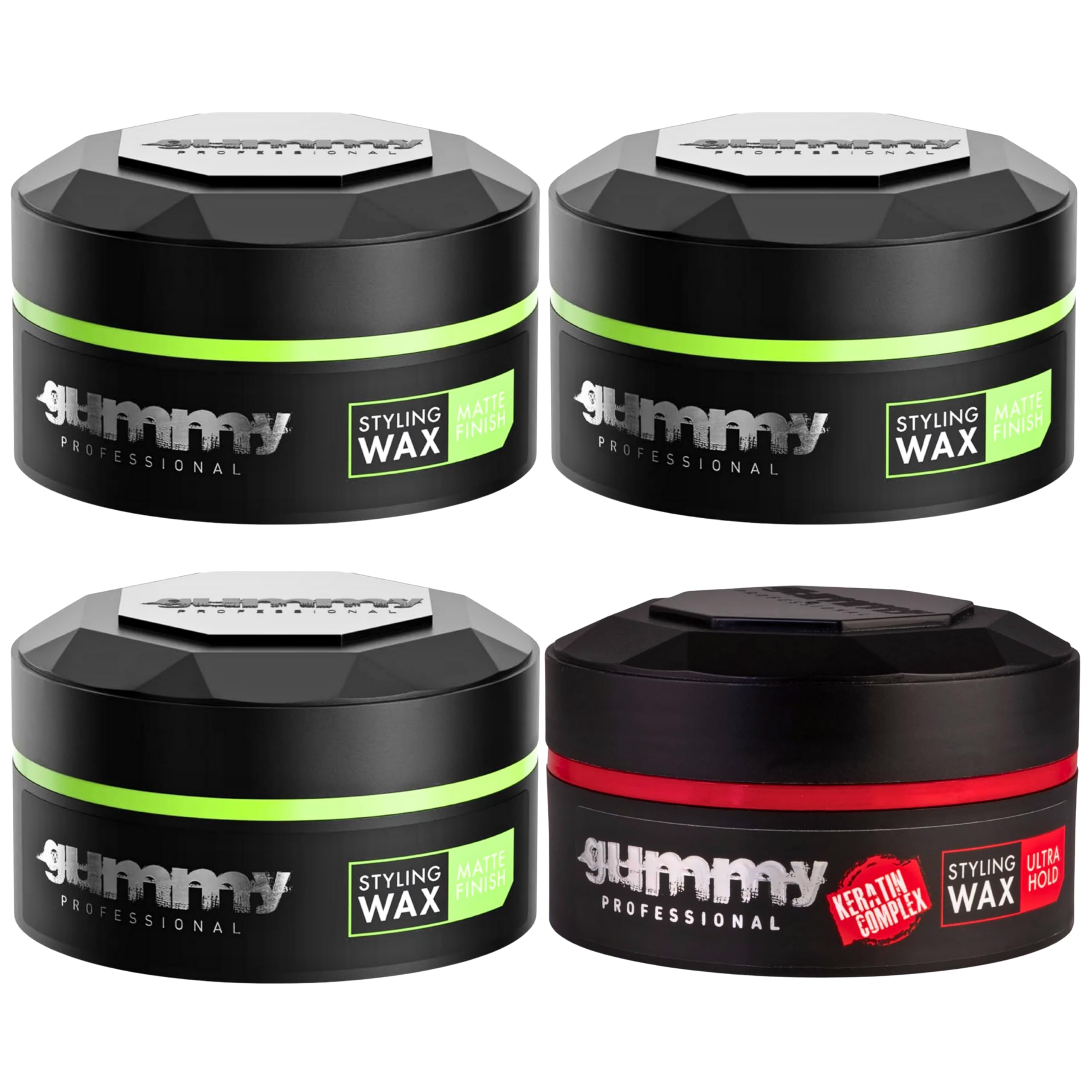 Fonex Gummy Styling Wax Matte Finish Pack of 3 - Ultra Hold 1 Item Special Pack II