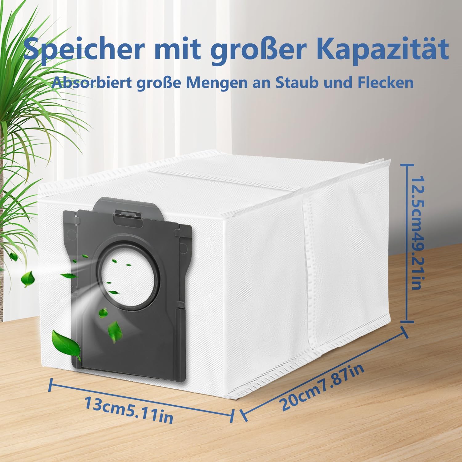 10 Staubbeutel für Dreame L40s Pro Ultra, L10s Ultra Gen 2/3, X50 Ultra Complete, X40, L40 Ultra AE, L10s Pro Ultra Heat und für Mova P50 Pro Ultra, E30 Ultra, Z60, P70 Pro Ultra Staubsauger 3
