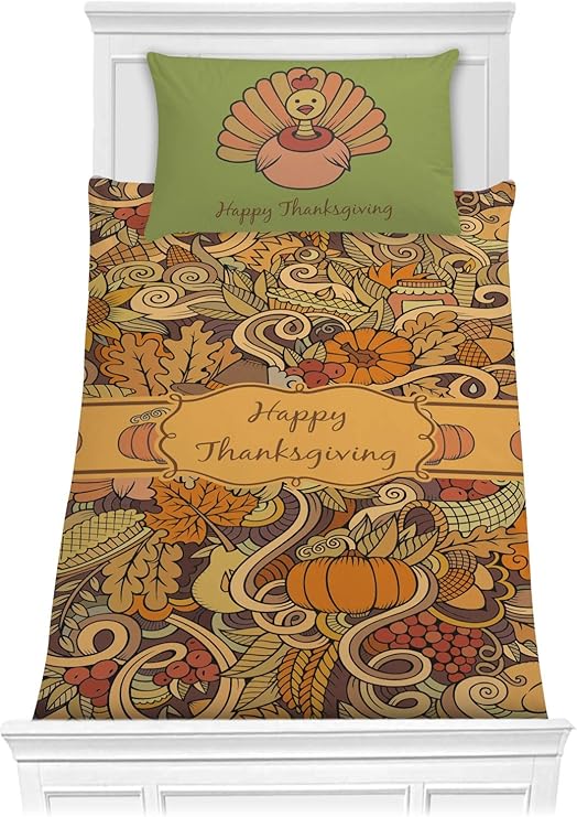 Amazon Com Rnk Shops Thanksgiving Comforter Set Twin