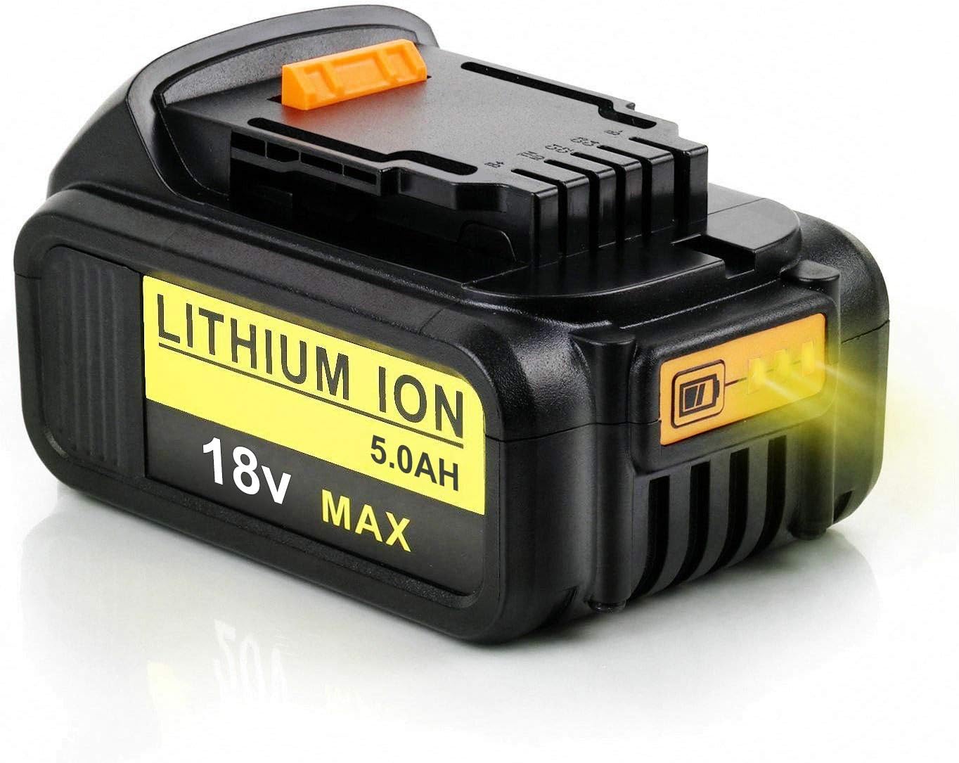 Boetpcr DCB184 18V 5.0Ah Replacement Battery for DCB200 DCB183 DCB185 DCD785 DCD795 DCF885 DCF895 DCS380 DCS391 MAX XR Lithium-Ion Battery