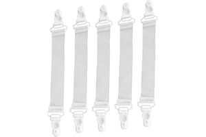 SUPVOX 16pcs Non-Slip Adjustable Sheet Clips Strap Bed Sheet Holder with Elastic Bands for Mattress