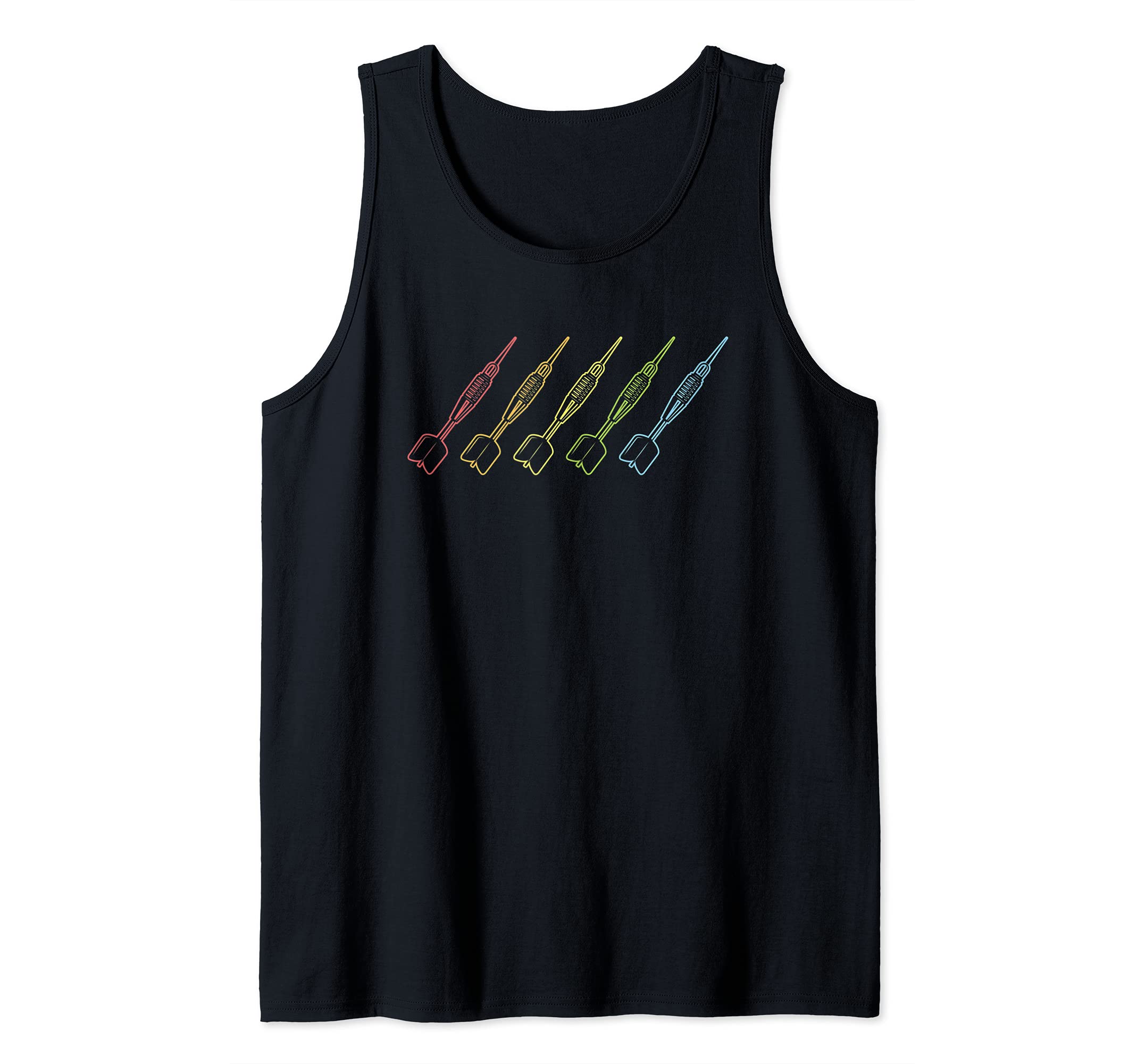 Rainbow darts unique darts player Tank Top