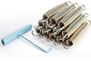 SkyBound Premium Replacement Trampoline Springs - 12 Pack to 48 Pack - Weather-Resistant Galvanized Zinc - 3.5-8.5" Available Sizes - Includes a Spring Tool for Easy Assembly