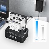 RSHTECH Dual Bay HDD Docking Station SATA SSD Clone USB 3.0 16TB Tool-Free view 2