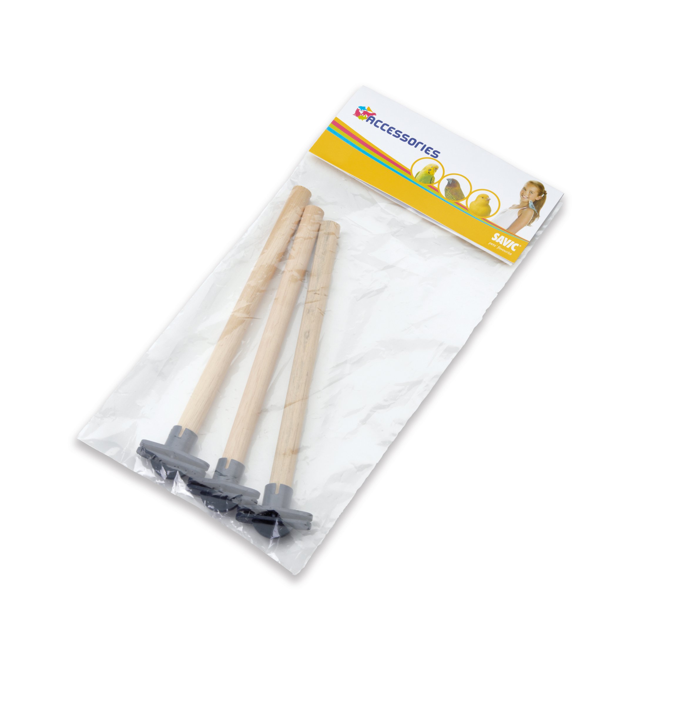 Savic Wooden Perch 12/180, 3 Pieces