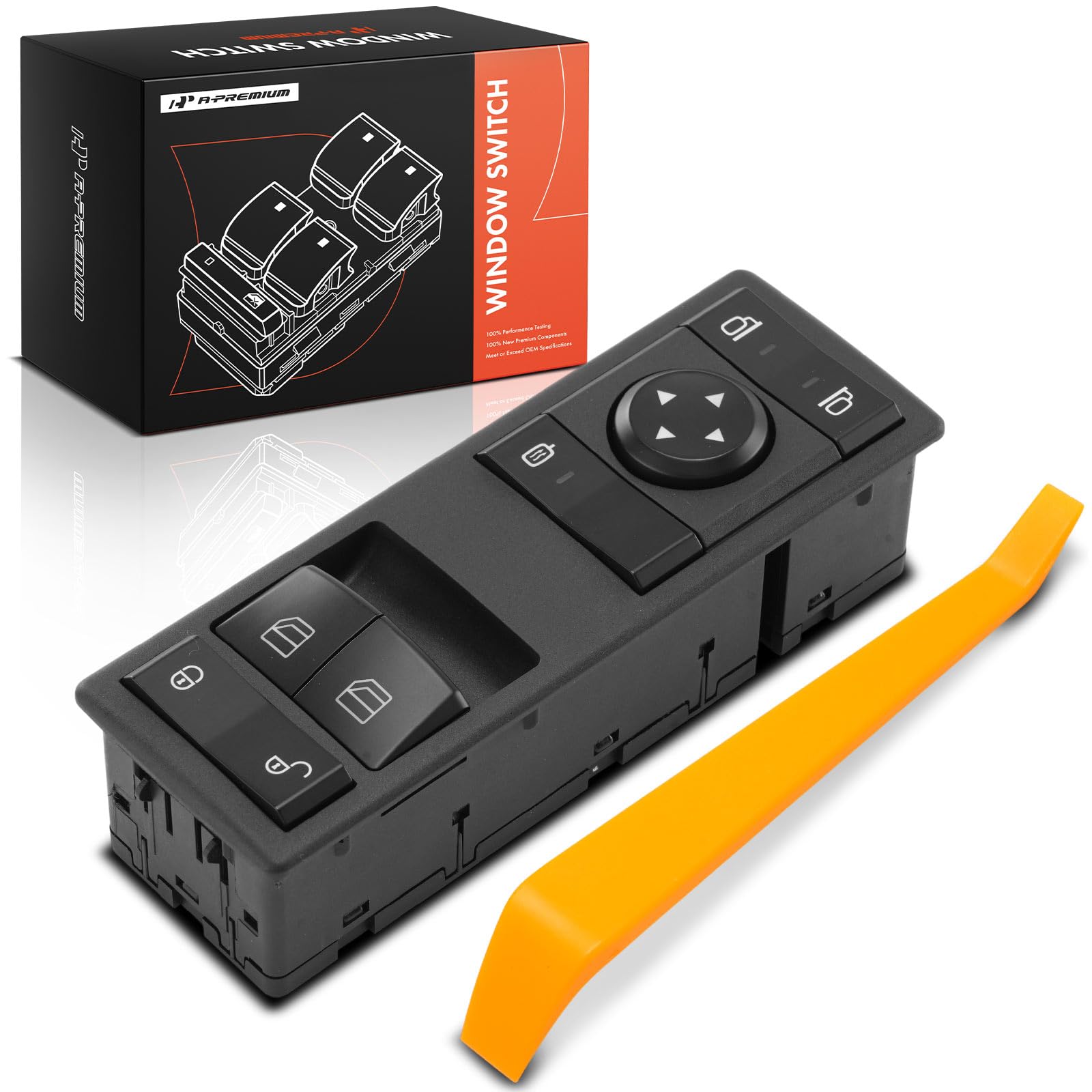 Photo 1 of ***FOR PARTS DIRTY & DAMAGED ( BROKEN) *** A-Premium Power Window Switch Compatible with Freightliner Cascadia 2017, Left Driver Side