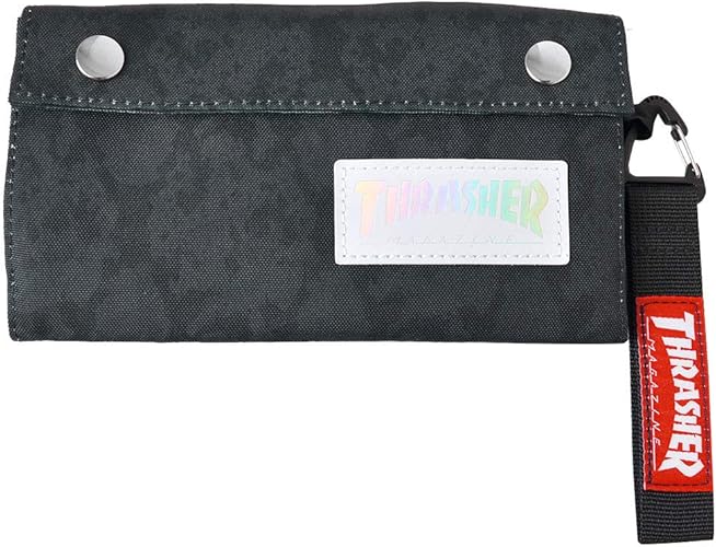 Amazon スラッシャー Thrasher 長財布 メンズ 財布 レディース ストラップ付き マジックテープ バリバリ財布 Thr 111 軽量 コンパクト メンズバッグ 財布