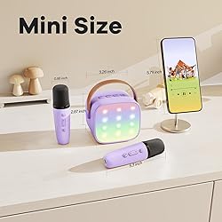 YLL Mini Karaoke Machine with 2 Wireless