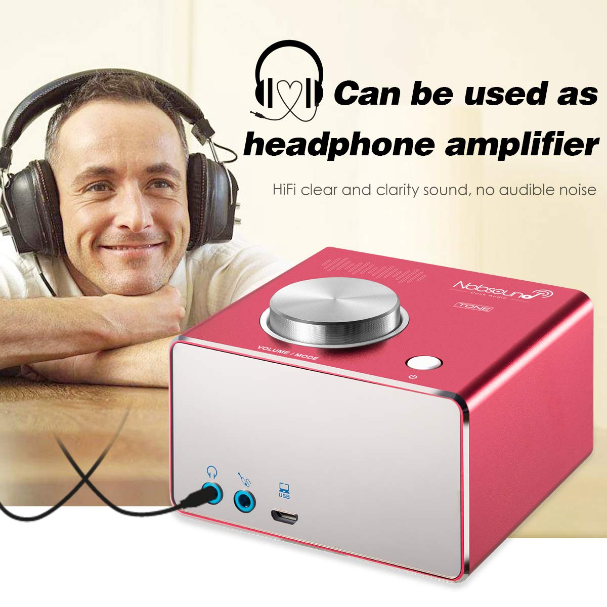 Amplificatori RCA AUX Home Stereo Speaker System USB Nobsound Tone 100W