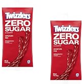 Twizzlers Zero Sugar - Strawberry Candy - Pack of 2 - Delicious Tasting Classic Treats Everyone is Sure to Love - Snack Anywhere