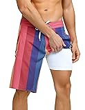 unitop Mens Board Shorts No Mesh Lining Waterproof