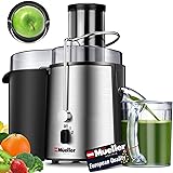 Mueller Austria Juicer Ultra Power, Easy Clean Extractor Press Centrifugal Juicing Machine, Wide 3" Feed Chute for Whole Frui