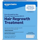 Amazon Basics Minoxidil Topical Solution USP, 5 Percent, Hair Regrowth Treatment for Men, Extra Strength, 12 Fluid Ounces (Previously Amazon Basic Care)
