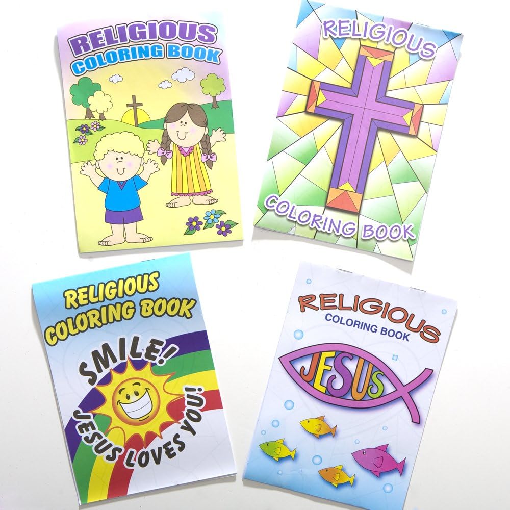 Amazon Com 7 Religious Coloring Book Toys Amp Games