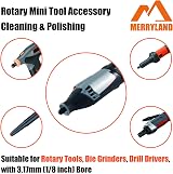 Merryland RMTA072C1 Mini Wire Brush Set 72 Pcs for Dremel Rotary Tool view 5