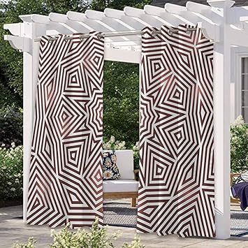 Anmaseven - Cortinas celtas para exteriores para patio para pérgola