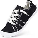 STQ Women Slip On Sneakers, Comfortable Casual Canvas Shoes