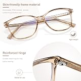 Madison Avenue Blue Light Blocking Glasses Coffee Brown 52x41mm 140mm view 3