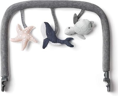 Ergobaby Evolve Bouncer Toy Bar Ocean Wonders Charcoal Accessory