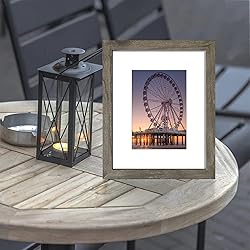 BESCRCL 8x10 Picture Frame Grey Set of 6, Display