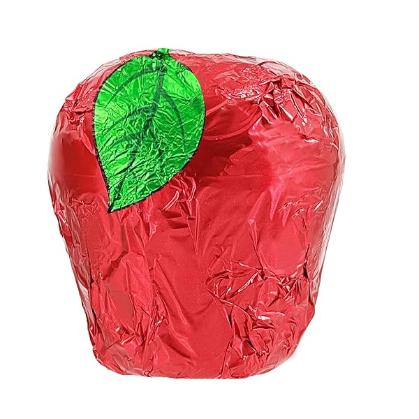 FRUIDLES VALENTINE’S CHOCOLATE NUMBER 1 TEACHER 2-PACK, HOLLOW MILK CHOCOLATE FLAVORED APPLE, 3.75 OUNCES (106G)