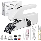Xamanabu Handheld Sewing Machine for Beginners, Portable Mini Sewing Machine with Two Speed Modes, Easy to Operate and Fast S