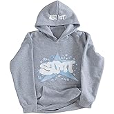 Floerns Men's Graphic Hooded Sweatshirts Long Sleeve Loose Fit Pullover Tops