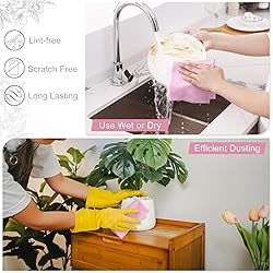 Homaxy Microfiber Cleaning Cloth Roll, 40 Pack