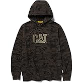 Caterpillar Men's Trademark Hoodies with Embroidered CAT Front Logo, S3 Cord Management System, and Pouch Pocket
