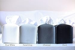 Tissue Box Cover Holder, Square with Bottom Belt by